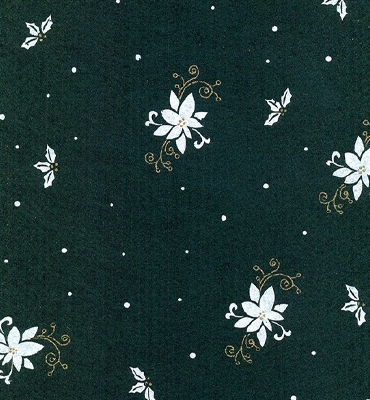 Stafil Vilt poinsettia, Dark Green/White | 30x40cm | 1mm
