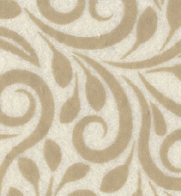 Stafil Vilt tendrils, Offwhite/White Coffee | 30x40cm | 1mm