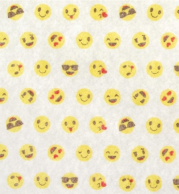 Stafil Vilt Smile, White/Multicolor | 30x40cm | 1mm