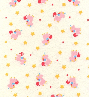 Stafil Vilt unicorn, Cream/Multicolor | 30x40cm | 1mm