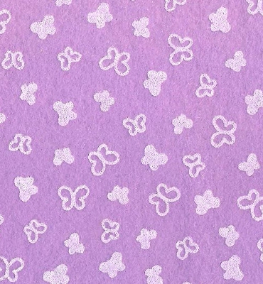 Stafil Vilt butterflies, Wisteria/White | 30x40cm | 1mm