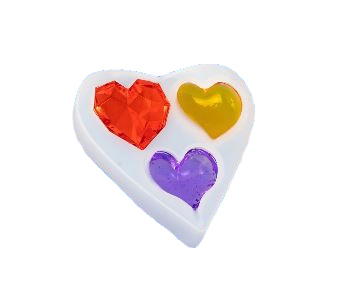 Siliconen mal Master Love 3 harten