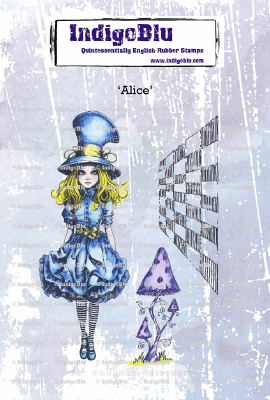 IndigoBlu Rubber Stamp | Alice | A6