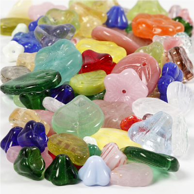 Glazen Kralen 6-17 mm Multi 60 gram