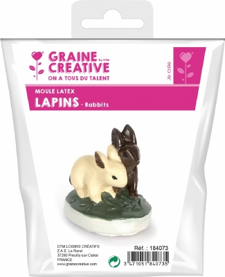 Latex Gietmal Konijntjes 6 cm