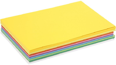 Gekleurd karton, A5, 180 gr, HAPPY kleuren | 60 vel
