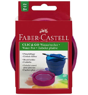 Faber Castell | watercup Clic & Go Rood | Oranje