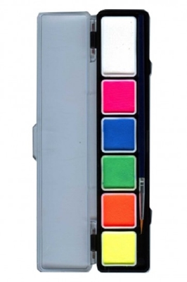 Palet neon colours 5x3 gram + 1x6 gram