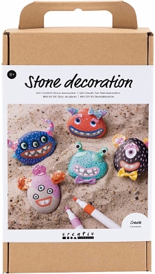 CC Hobbypakket Steendecoratie 5 Stenen Monsters
