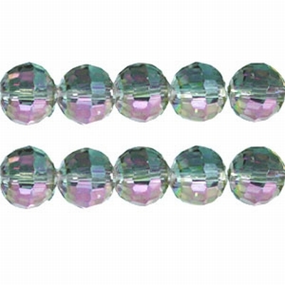 Crystal Top Facet 10mm Rainbow crystal | 10 stuks