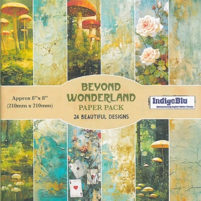 IndigoBlu | Paper pack 8" x 8" | Beyond Wonderland - GLOSSY
