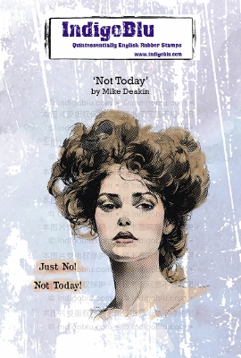 IndigoBlu Rubber Stamp | Not Today | A6