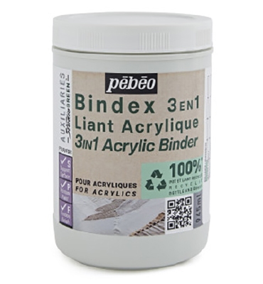 Pebeo Bindex 3 In 1 Acrylic Binder, Studio Green 945ml