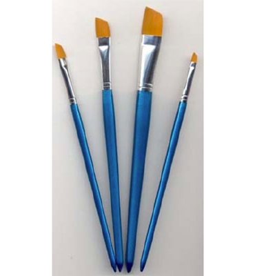 Artist Brush Set, 4x angular, 4 pcs