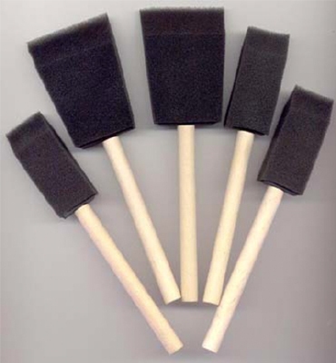 Artist Foam Brush Set, assorted, 5 pcs