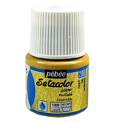 Setacolor Light Fabrics Glitter | Gold