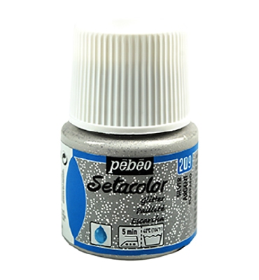 Setacolor Light Fabrics Glitter | Silver