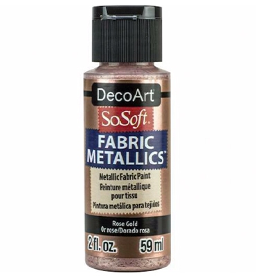 SoSoft Fabric Metallics Paint |  Rose Gold
