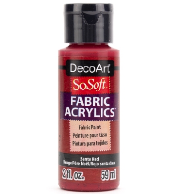 SoSoft Fabric Acrylics Paint | Santa Red