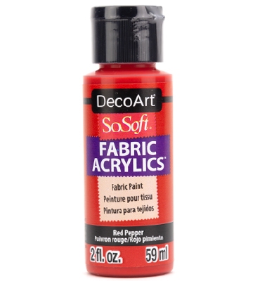 SoSoft Fabric Acrylics Paint |  Red Pepper