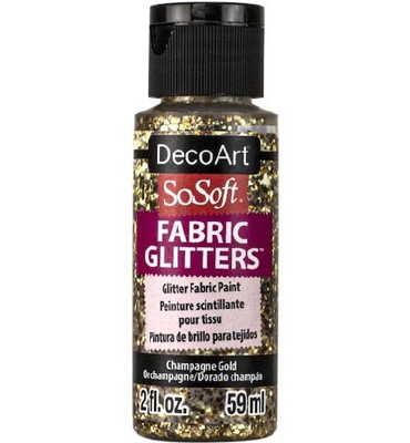 SoSoft Fabric Glitters Paint |  Champagne Gold
