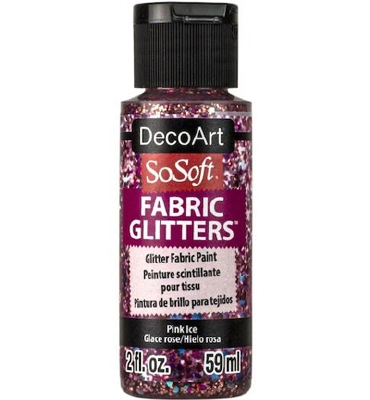 SoSoft Fabric Glitters Paint |  Pink Ice
