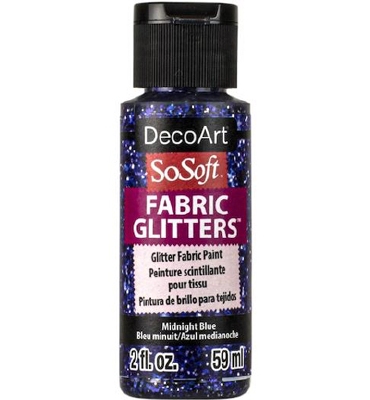 SoSoft Fabric Glitters Paint |  Midnight Blue