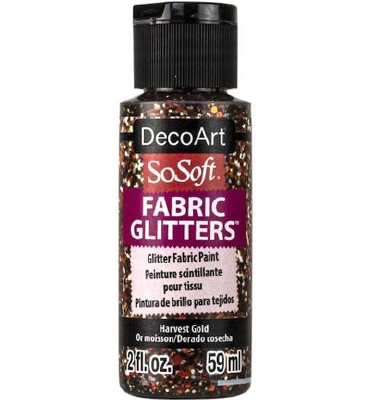 SoSoft Fabric Glitters Paint |  Harvest Gold