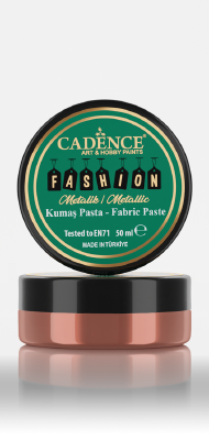 Cadence Fashion Textiel Metallic Relief Pasta | Koper