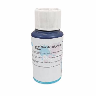 Kleurstof voor latex blauw - 100 gr