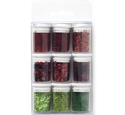 Glitter Set Christmas | 9 x 3.5 - 4gr.