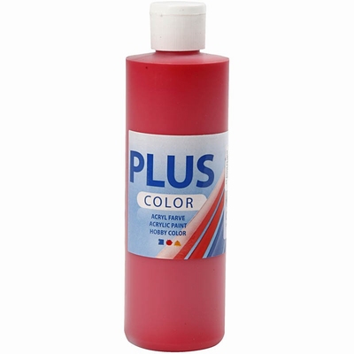Plus Color Acrylverf Crimson Red 250 ml