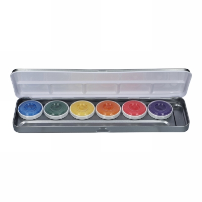 Aqua Face- and Bodypaint Luxery Summer Festival palette 6 colours