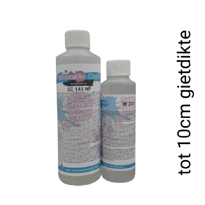 Transparante Epoxy EC141 + W241 tot 10 cm dikte | 750 gram