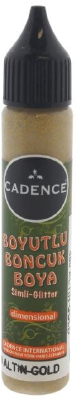 Cadence Dimensional Verf Glitter 25 ml Goud
