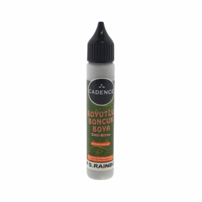 Cadence Dimensional Verf Glitter 25 ml Regenboog Zilver
