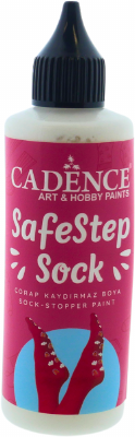 Cadence SafeStep Sock-Stop Anti-Slip Verf White