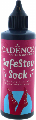 Cadence SafeStep Sock-Stop Anti-Slip Verf Black