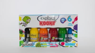 Cadence Kooky Spray Textielverf Set 6x50 ml