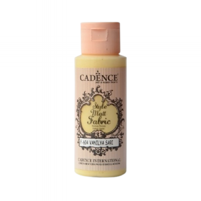 Cadence Style Mat textiel verf Vanille Geel F604 | 59ml