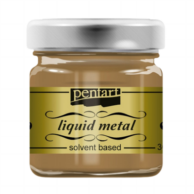 Pentart Liquid Metal Verf | Antiek Goud | 30ml