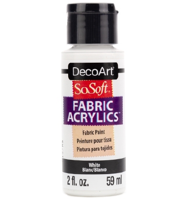 SoSoft Fabric Acrylics Paint | White