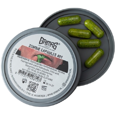 Grimas | Zombie Capsules | 401 groen | 5 stuks