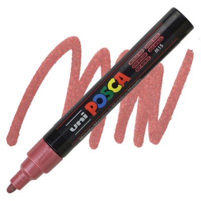 Posca 5M Metallic Rood