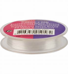 Nylon draad transparant - 0,26mm
