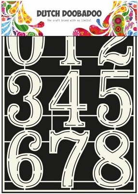 Dutch Doobadoo Stencil Art Numbers 2