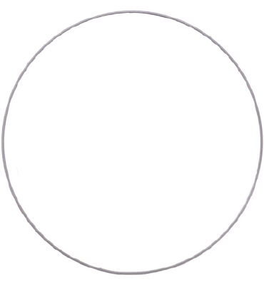 Ring metaal 3mm - 30 cm doorsnede | Zilver