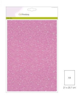 Glitterpapier roze 29x21cm 120gr | 5 vel