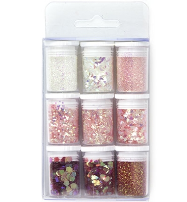 Glitter Set Blauw | 9 x 3.5 - 4gr.