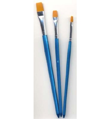 Artist Brush Set, 3x flat, 3 pcs